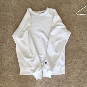 White Champion Crewneck